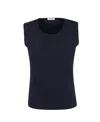 P.a.r.o.s.h Parosh Body-hugging Black Knitted Top With Classic Crew Neck In Black
