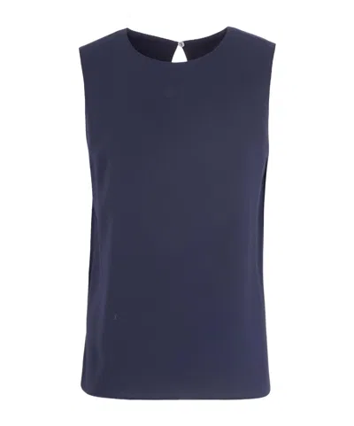 P.a.r.o.s.h Round-neck Sleeveless Vest In Blue