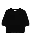 P.a.r.o.s.h Round-neck Sweater In Black
