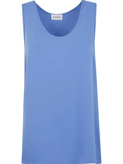 P.a.r.o.s.h Round-neck Top In Blau