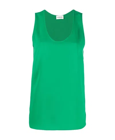 P.a.r.o.s.h Round-neck Vest In Green