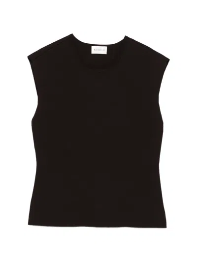 P.a.r.o.s.h Round-neck Vest In Brown