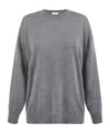 P.a.r.o.s.h Round-necked Wool Sweater In Gray