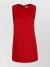 P.a.r.o.s.h Parosh Chic Sleeveless Wool Dress With Zip Closure