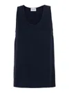 P.a.r.o.s.h . Lightweight Tech Polyester Tank Top In Blue