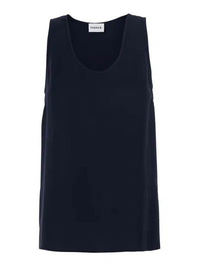 P.A.R.O.S.H P.A.R.O.S.H. ROUND-NECK POLYESTER BLOUSE