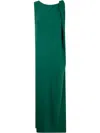 P.a.r.o.s.h Ruch-shoulder Shift Dress In Green