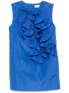 P.a.r.o.s.h Crew Neck Knee Length Dress In Blue