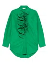 P.a.r.o.s.h Ruffle-detail Shirt In Grün