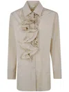 P.a.r.o.s.h Parosh Ruffle Detailing Blouse In Neutral