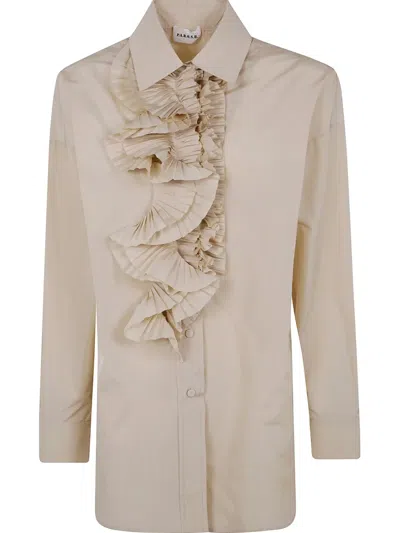 P.a.r.o.s.h Ruffle-detailing Blouse In Nude