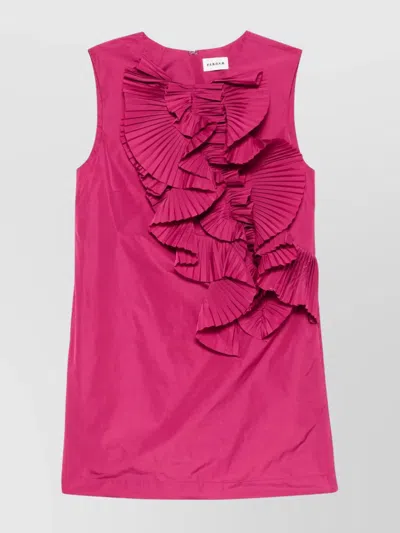 P.A.R.O.S.H RUFFLED ACCENTS MINI DRESS