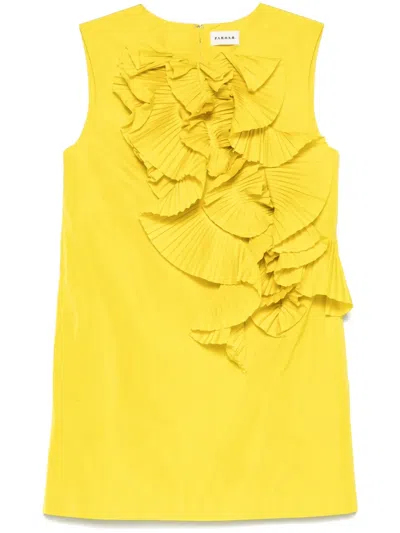 P.A.R.O.S.H RUFFLED-DETAIL MINI DRESS