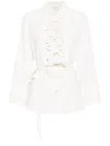 P.a.r.o.s.h Ruffled-detailing Shirt In White