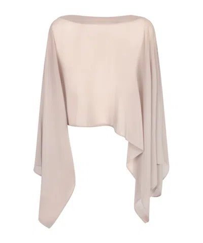 P.a.r.o.s.h Ruffled Shawl In Neutral