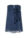 P.a.r.o.s.h Ruffled Top In Blue