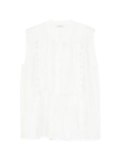 P.a.r.o.s.h Sadio Button-embellished Blouse In White