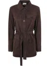 P.a.r.o.s.h Parosh Sahariana Fringed Belted Waist Jacket