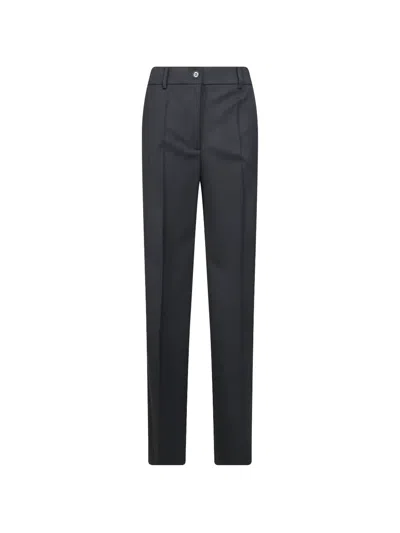 P.a.r.o.s.h Sallia Pressed-crease Trousers In Gray