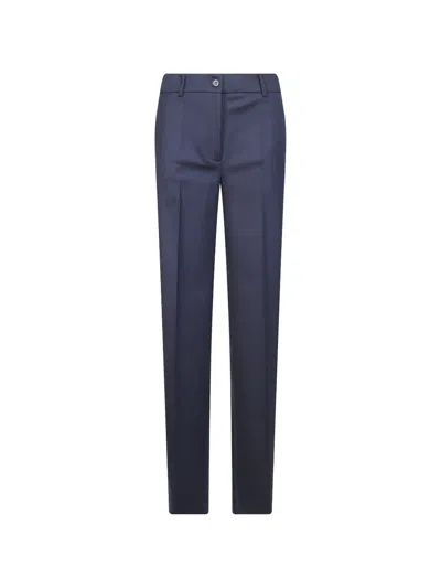 P.a.r.o.s.h Sallia Pressed-crease Trousers In Blue