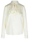 P.a.r.o.s.h Salty Cream Evening Blend Shirt In Beige