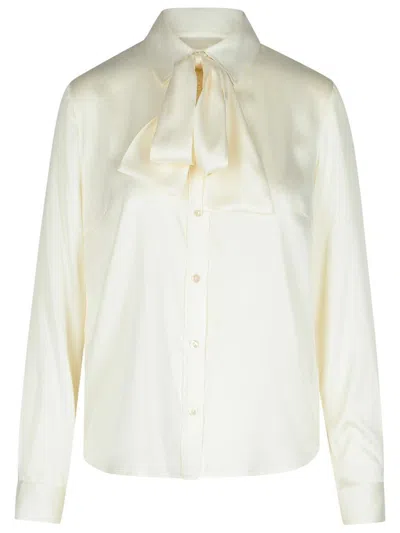 P.A.R.O.S.H P.A.R.O.S.H. 'SALTY' CREAM SILK SHIRT
