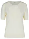 P.A.R.O.S.H P.A.R.O.S.H. 'SAP' CREAM WOOL BLEND SWEATER