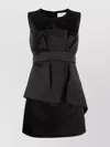 P.a.r.o.s.h Satin Belted Sleveless Minidress