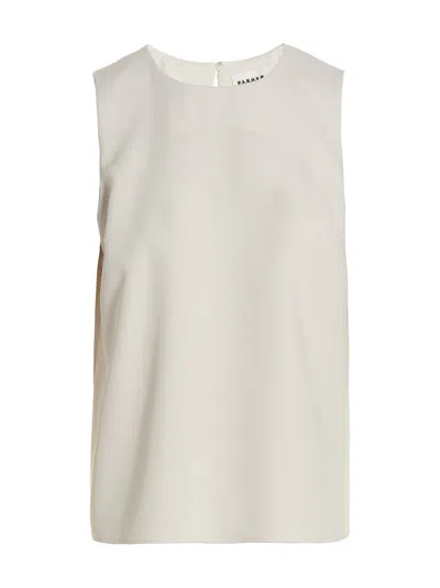 P.a.r.o.s.h Satin Blouse In White