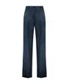 P.A.R.O.S.H SATIN CASUAL PANTS