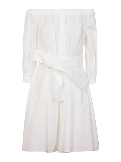 P.a.r.o.s.h Satin Dress In White