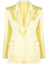 P.a.r.o.s.h Satin-finish Blazer In 黄色