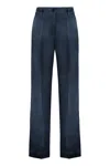P.a.r.o.s.h High-waisted Tailored Trousers In Blue