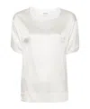 P.a.r.o.s.h Satin T-shirt In White