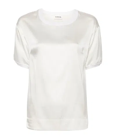 P.a.r.o.s.h Satin T-shirt In White