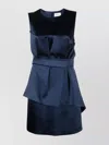 P.a.r.o.s.h Satin Belted Sleveless Minidress