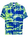 P.a.r.o.s.h Savage Silk Shirt In Green