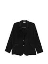 P.a.r.o.s.h Saxon Button Patch-pocket Blazer In Black