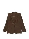 P.a.r.o.s.h Saxon Button Patch-pocket Blazer In Brown