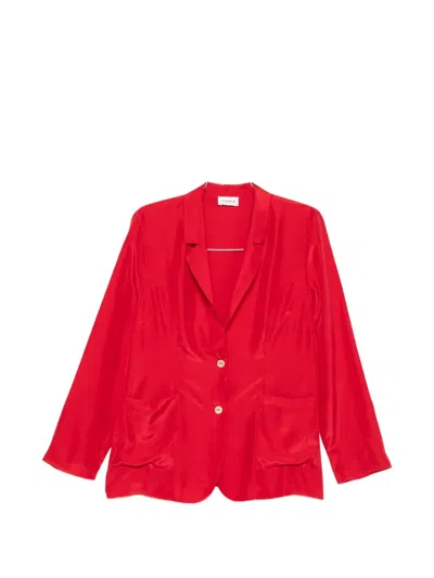 P.a.r.o.s.h Saxon Button Patch-pocket Blazer In Red