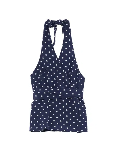 P.a.r.o.s.h Sbillo Polka-dot Top In Blue