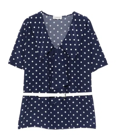 P.a.r.o.s.h Sbillo Polka-dot Blouse In Blue