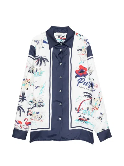 P.a.r.o.s.h Scard Printed Shirt In White