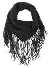 P.a.r.o.s.h Without Fringed Triangular Scarf In Gray