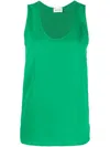 P.a.r.o.s.h Scoop Neck Vest Top In Grün
