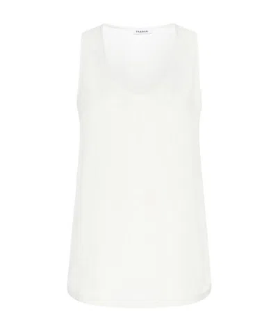 P.a.r.o.s.h Scoop Neck Vest In White