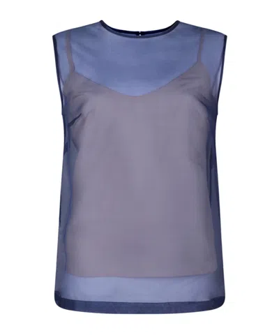 P.A.R.O.S.H P.A.R.O.S.H. SEMI-SHEER SLEEVELESS TOP