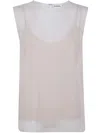 P.a.r.o.s.h Parosh Semi Sheer T Shirt In Neutral