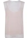 P.a.r.o.s.h Semi-sheer T-shirt In Nude