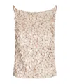 P.a.r.o.s.h Sequin Detailed Top In Neutral